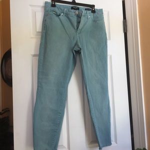 Nine West Mint colored Skinny Ankle Jeans